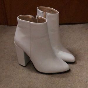 Nasty Gal white Booties